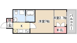 アドバンス三宮ラシュレの物件間取画像